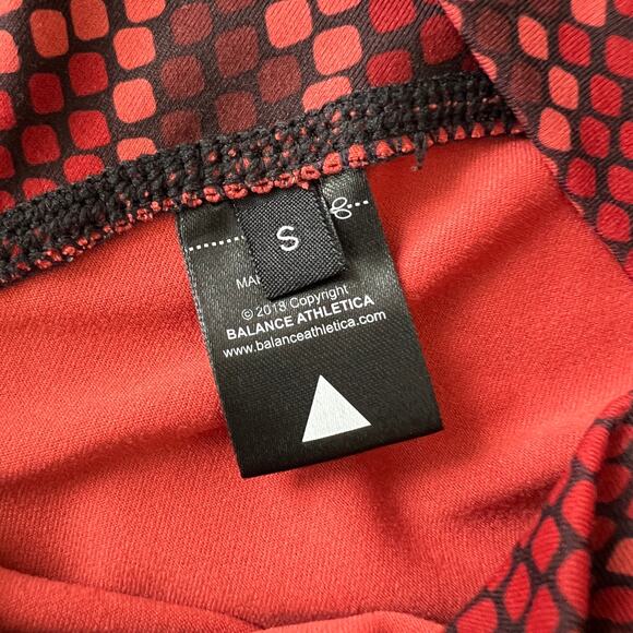 Balance Athletica Leggings Activewear Red Geo Snakeskin Small - Picture 7 of 9